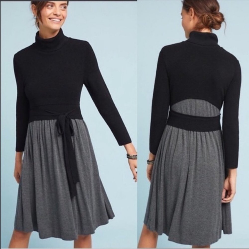 Anthropologie Moth Dress Ballet Knit Sweater XL